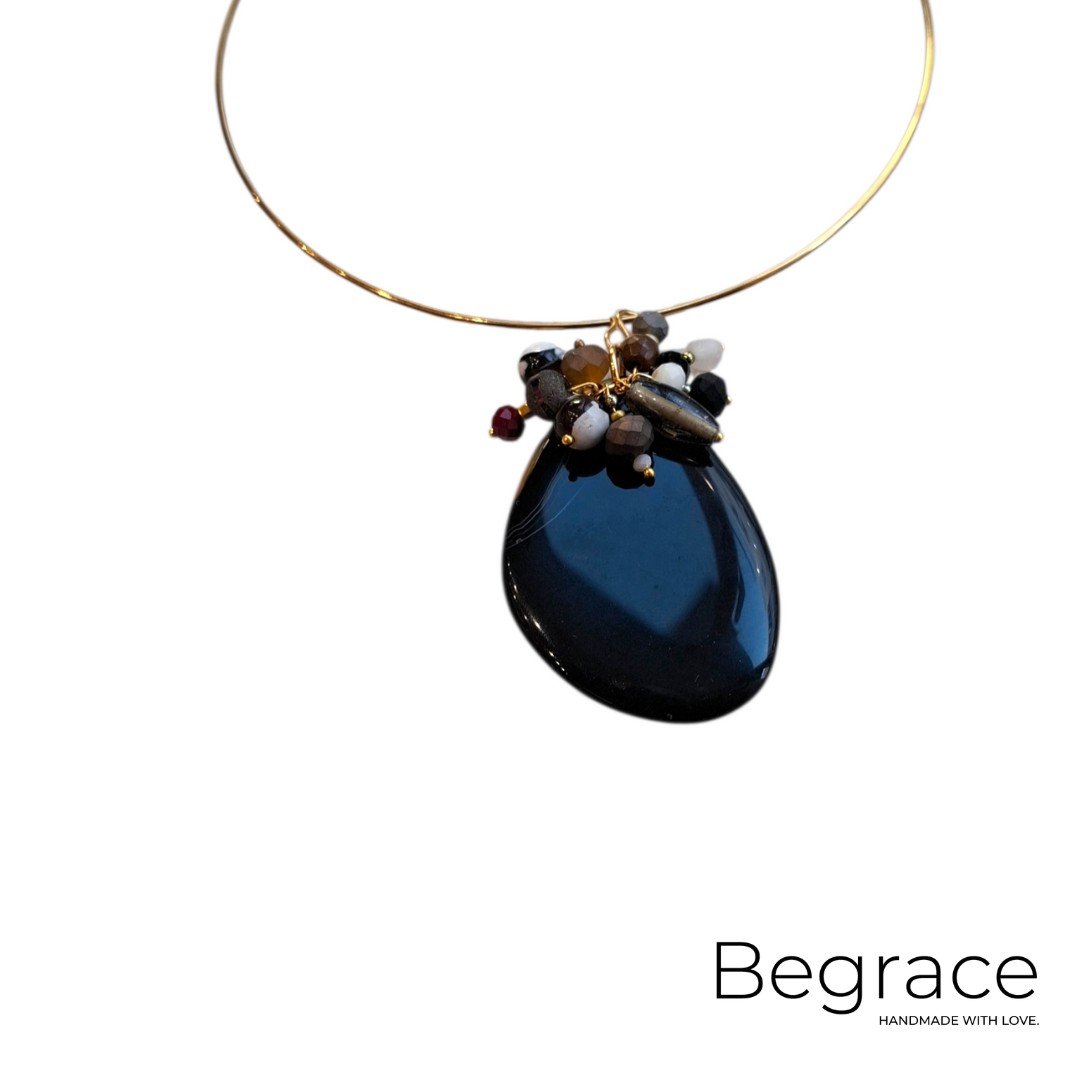 Gargantilha blue stone